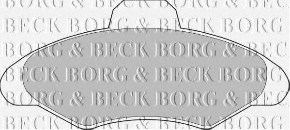 BORG & BECK BBP1116 Комплект тормозных колодок, дисковый тормоз