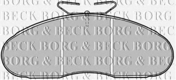 BORG & BECK BBP1126 Комплект тормозных колодок, дисковый тормоз