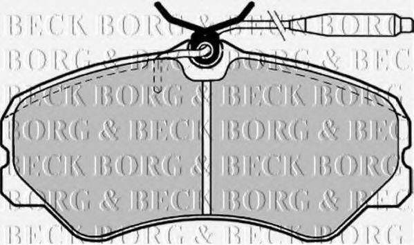 BORG & BECK BBP1130 Комплект тормозных колодок, дисковый тормоз