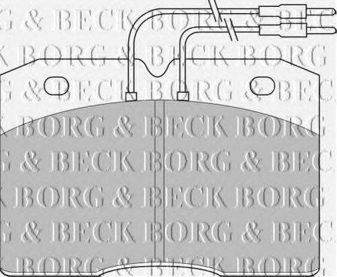 Комплект тормозных колодок, дисковый тормоз BORG & BECK BBP1133