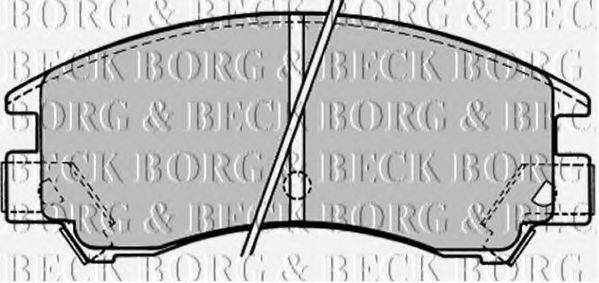 BORG & BECK BBP1148 Комплект тормозных колодок, дисковый тормоз