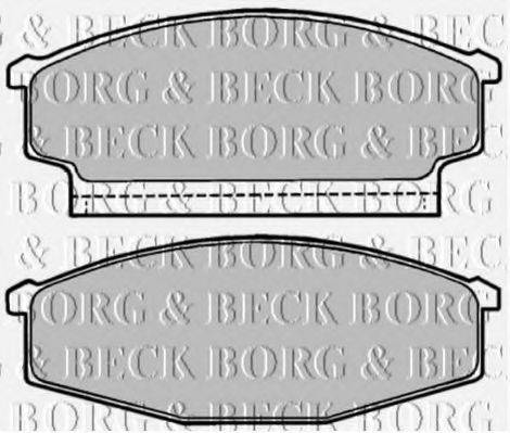 BORG & BECK BBP1167 Комплект тормозных колодок, дисковый тормоз