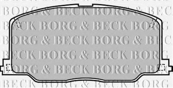 BORG & BECK BBP1168 Комплект тормозных колодок, дисковый тормоз