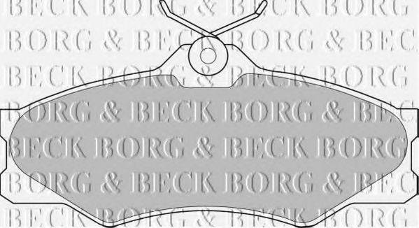 BORG & BECK BBP1175 Комплект тормозных колодок, дисковый тормоз