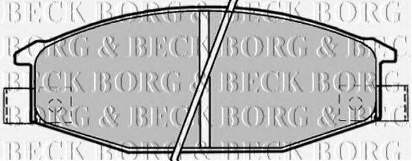 BORG & BECK BBP1192 Комплект тормозных колодок, дисковый тормоз