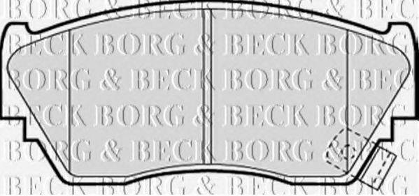 BORG & BECK BBP1197 Комплект тормозных колодок, дисковый тормоз