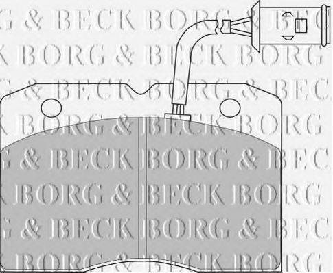 BORG & BECK BBP1202 Комплект тормозных колодок, дисковый тормоз