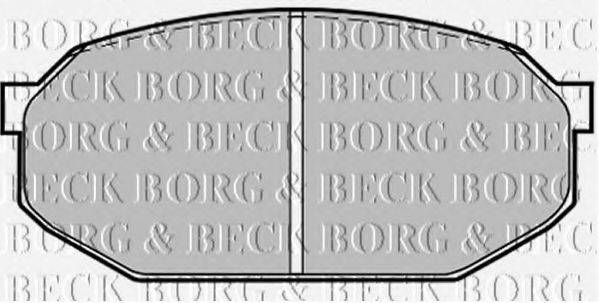 BORG & BECK BBP1205 Комплект тормозных колодок, дисковый тормоз