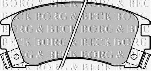 BORG & BECK BBP1209 Комплект тормозных колодок, дисковый тормоз