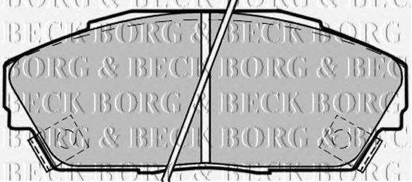 BORG & BECK BBP1217 Комплект тормозных колодок, дисковый тормоз