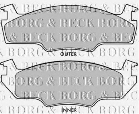 BORG & BECK BBP1235 Комплект тормозных колодок, дисковый тормоз