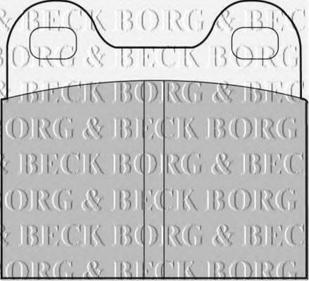 BORG & BECK BBP1260 Комплект тормозных колодок, дисковый тормоз