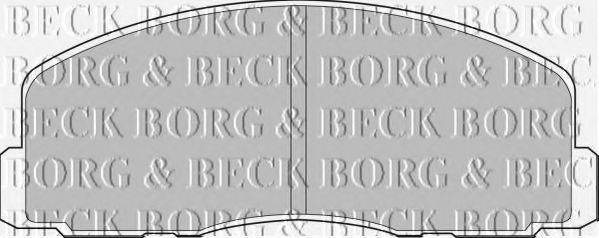 Комплект тормозных колодок, дисковый тормоз BORG & BECK BBP1262
