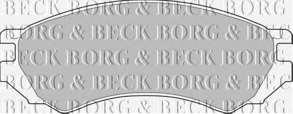 BORG & BECK BBP1272 Комплект тормозных колодок, дисковый тормоз