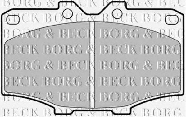 BORG & BECK BBP1278 Комплект тормозных колодок, дисковый тормоз
