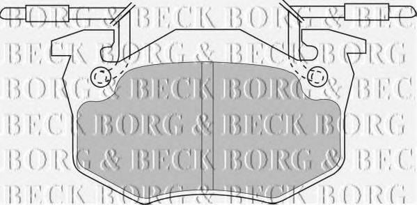 BORG & BECK BBP1306 Комплект тормозных колодок, дисковый тормоз