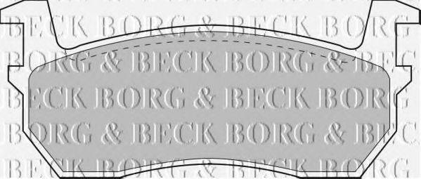 BORG & BECK BBP1309 Комплект тормозных колодок, дисковый тормоз