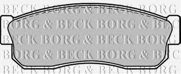 BORG & BECK BBP1312 Комплект тормозных колодок, дисковый тормоз