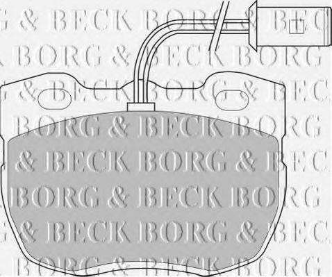 BORG & BECK BBP1327 Комплект тормозных колодок, дисковый тормоз