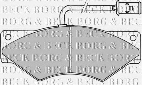 BORG & BECK BBP1357 Комплект тормозных колодок, дисковый тормоз