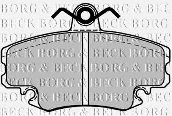 BORG & BECK BBP1386 Комплект тормозных колодок, дисковый тормоз