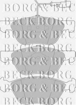 BORG & BECK BBP1396 Комплект тормозных колодок, дисковый тормоз