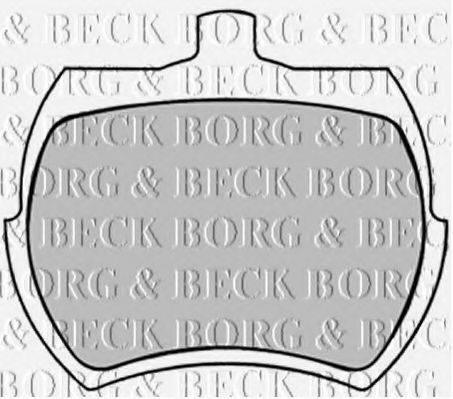 BORG & BECK BBP1409 Комплект тормозных колодок, дисковый тормоз