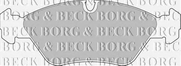 BORG & BECK BBP1412 Комплект тормозных колодок, дисковый тормоз