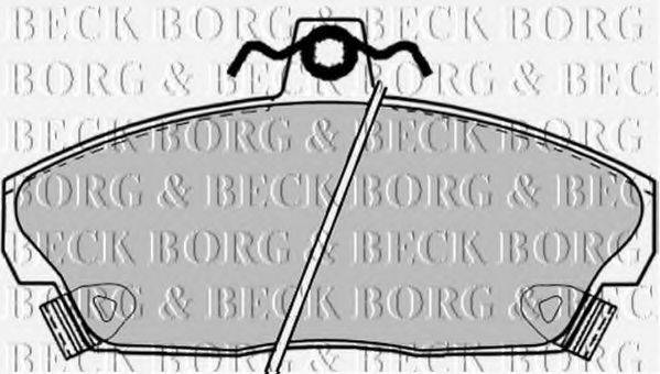 BORG & BECK BBP1417 Комплект тормозных колодок, дисковый тормоз