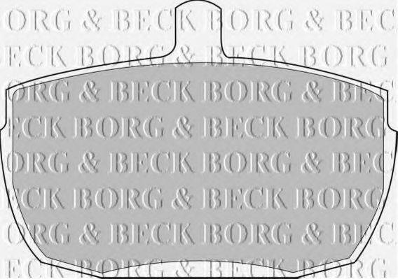 BORG & BECK BBP1422 Комплект тормозных колодок, дисковый тормоз
