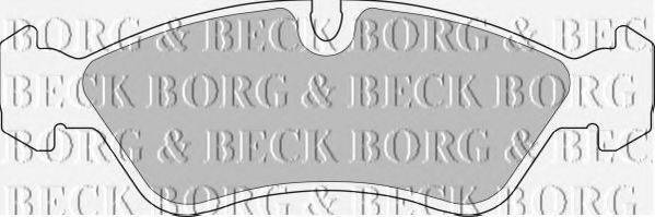 BORG & BECK BBP1423 Комплект тормозных колодок, дисковый тормоз