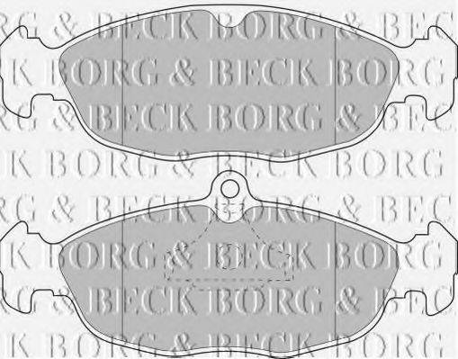 BORG & BECK BBP1424 Комплект тормозных колодок, дисковый тормоз