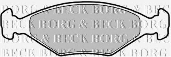 BORG & BECK BBP1426 Комплект тормозных колодок, дисковый тормоз