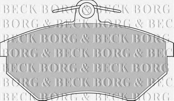 BORG & BECK BBP1427 Комплект тормозных колодок, дисковый тормоз