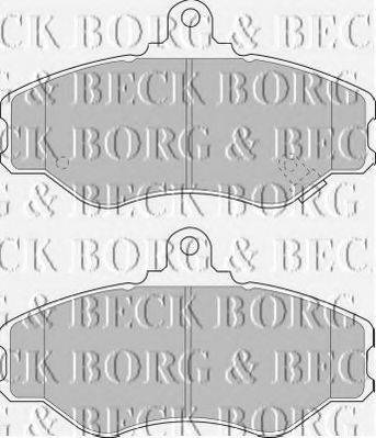 BORG & BECK BBP1428 Комплект тормозных колодок, дисковый тормоз
