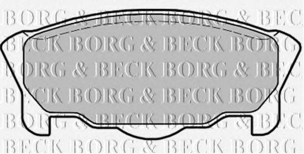 BORG & BECK BBP1431 Комплект тормозных колодок, дисковый тормоз