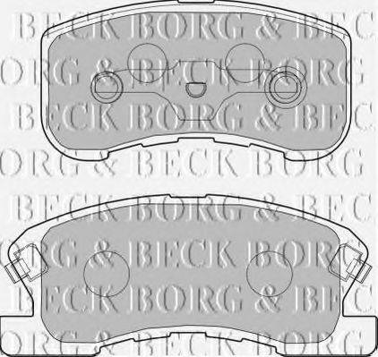 BORG & BECK BBP1434 Комплект тормозных колодок, дисковый тормоз