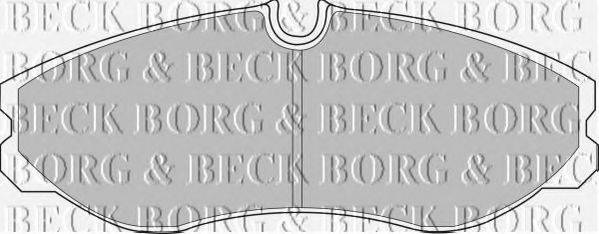 BORG & BECK BBP1436 Комплект тормозных колодок, дисковый тормоз
