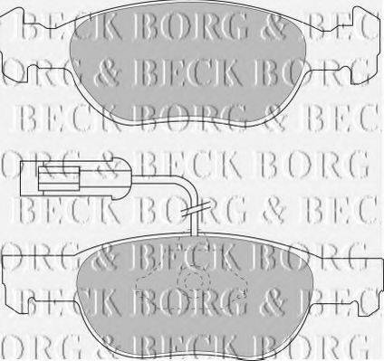 BORG & BECK BBP1441 Комплект тормозных колодок, дисковый тормоз