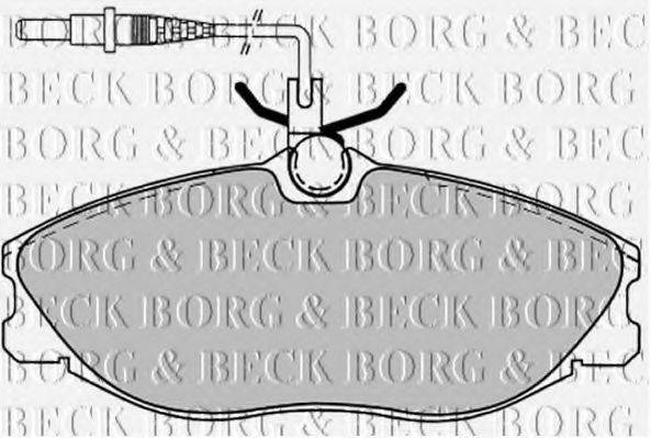 BORG & BECK BBP1443 Комплект тормозных колодок, дисковый тормоз