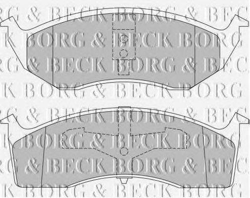 BORG & BECK BBP1465 Комплект тормозных колодок, дисковый тормоз