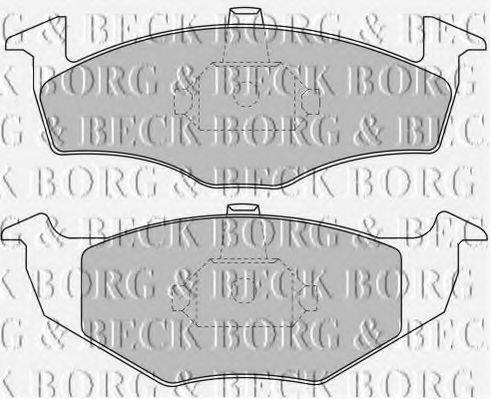 BORG & BECK BBP1471 Комплект тормозных колодок, дисковый тормоз