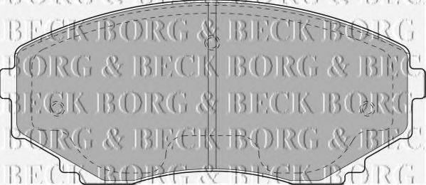 BORG & BECK BBP1472 Комплект тормозных колодок, дисковый тормоз