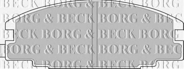 BORG & BECK BBP1476 Комплект тормозных колодок, дисковый тормоз
