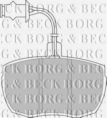 BORG & BECK BBP1481 Комплект тормозных колодок, дисковый тормоз