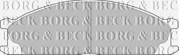 BORG & BECK BBP1486 Комплект тормозных колодок, дисковый тормоз