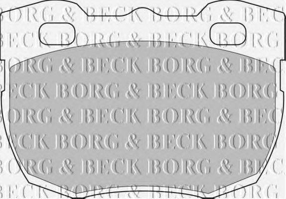 BORG & BECK BBP1496 Комплект тормозных колодок, дисковый тормоз