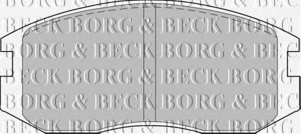 BORG & BECK BBP1521 Комплект тормозных колодок, дисковый тормоз