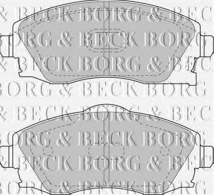 BORG & BECK BBP1523 Комплект тормозных колодок, дисковый тормоз