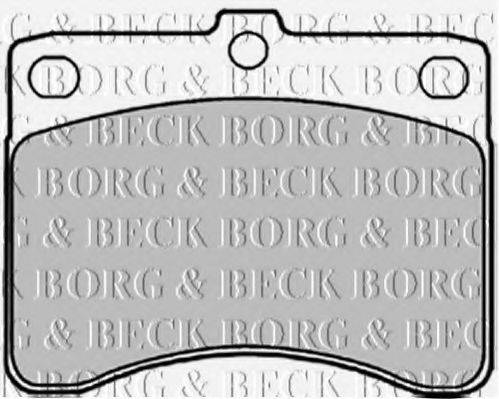 BORG & BECK BBP1547 Комплект тормозных колодок, дисковый тормоз